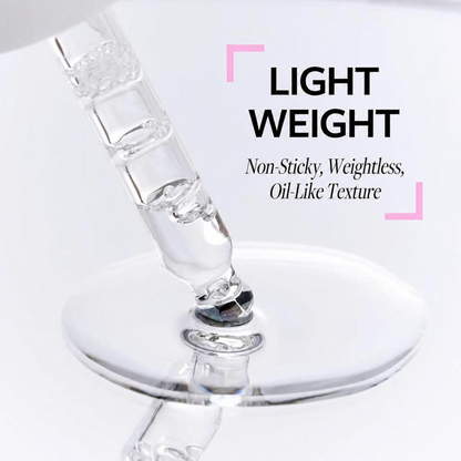 Lightweight non-sticky oil-like texture